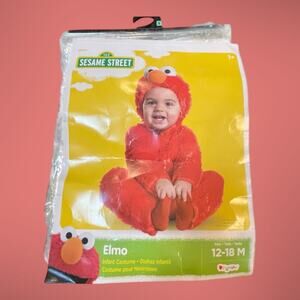 Sesame Street Elmo Infant Baby Costume 12-18 Mo Photos Outfit Halloween Red